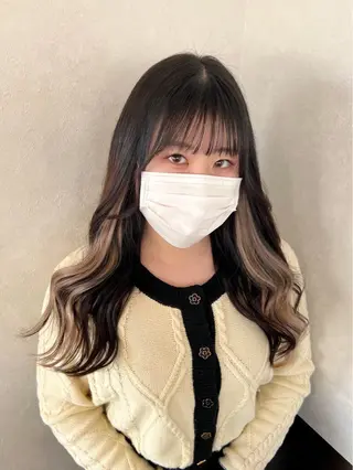 カラー nehus nagaoka所属・🖤複雑履歴ブリーチ Mizuki 🖤のヘアスタイル