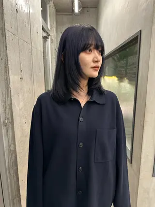 ミディアム ボブ/似合わせカット /ニュアンスカラーのヘアスタイル