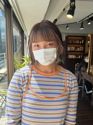 ミディアム カラー nendo_hair所属・ハイトーン/ボブ 🎀sonokaのヘアスタイル