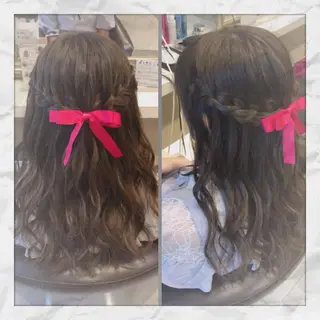 セミロング ヘアセット/着付け 𓇼 松本 夏美𓇼のヘアスタイル