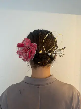 ミディアム カラー ヘアアレンジ 🍒ᩚ名駅/艶髪 縮毛矯正/あゆ🍒ᩚのヘアスタイル