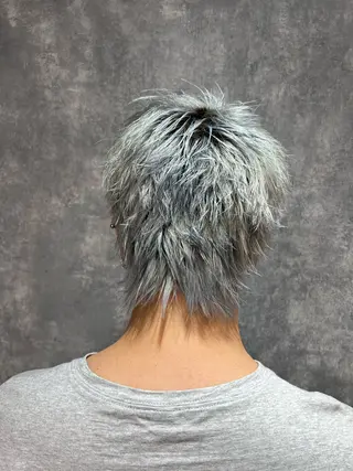 ショート カラー メンズ 👑垢抜け韓国ヘア ハッシュカット唯澄のヘアスタイル