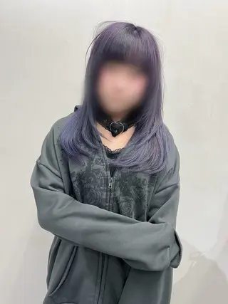 セミロング nico 麻生 花輪 美優のヘアスタイル