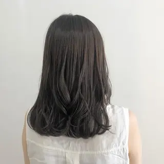 ミディアム カラー お洒落パーマ/ 艶カラー/michiのヘアスタイル