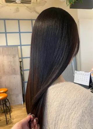 セミロング カラー N°+aero 😊れいか😊のヘアスタイル