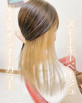 セミロング カラー YURI ✨のヘアスタイル