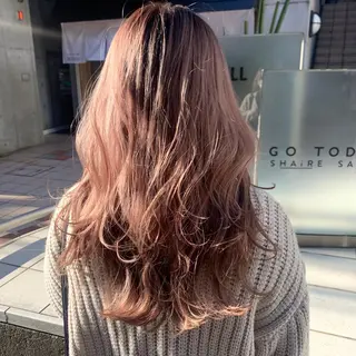 ロング カラー ヘアアレンジ ハイトーン/美髪矯正 🍃大江拓実のヘアスタイル