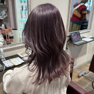 ミディアム カラー 柔らかいcolor ￤韓国￤🩰マユ🩰のヘアスタイル
