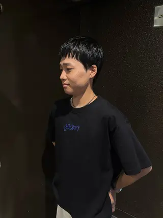 メンズ スパイキーパーマ 柏NO1 藤本葉のヘアスタイル