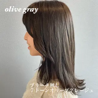 ミディアム カラー kitin 吉祥寺 山岸花のヘアスタイル