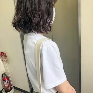 ミディアム 水野 雪 /パーマ/暖色カラーのヘアスタイル