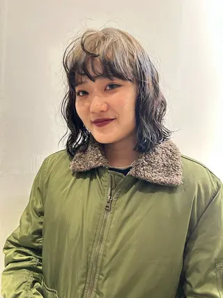 ミディアム カラー lomalia daisukeのヘアスタイル