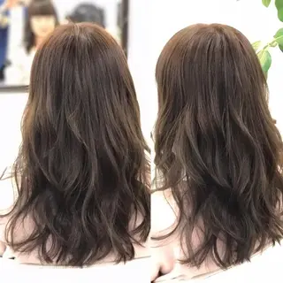 セミロング カラー 山内 聡史のヘアスタイル