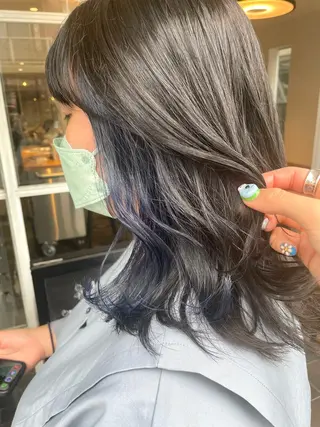 セミロング カラー 🌈🌸あおき みちる🌟💗のヘアスタイル