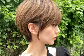 ショート カラー LucksiMie 銀座店所属・【韓国　レイヤー 髪質改善✨】かずのヘアスタイル