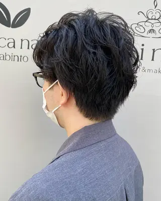 ミディアム パーマ メンズ HOODS所属・木下 晃徳のヘアスタイル
