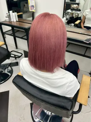 ショート カラー ヒマリ/暖色/ 韓国ヘアのヘアスタイル