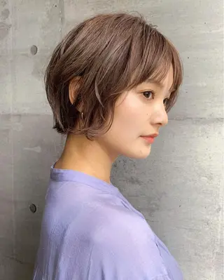 ショート カラー 韓国ヘア /男女❄️ 細江 美紅のヘアスタイル