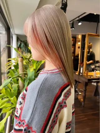 ミディアム カラー nendo_hair所属・ハイトーン/ボブ 🎀sonokaのヘアスタイル