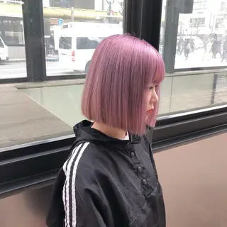 ミディアム カラー masa/ボブ特化/ ぷつっとボブのヘアスタイル