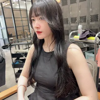 ロング レイヤー/韓国/ ハッシュ/高田翼のヘアスタイル