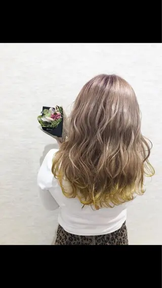 セミロング カラー 韓国レイヤー/髪質 改善/縮毛🤍吉田のヘアスタイル