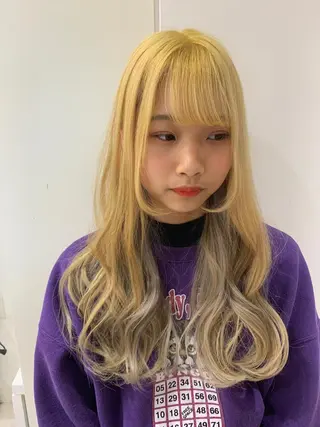 ロング カラー Le'a渋谷所属・インナーエクステ渋谷 🦋KAJIのヘアスタイル