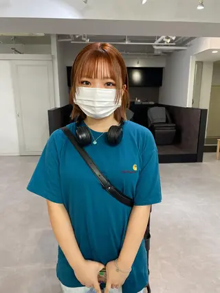 ショート カラー パーマ* 顔まわり似合わせのヘアスタイル