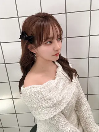 ロング カラー 💙ハイトーン韓国風 色白ヘア💙manaのヘアスタイル