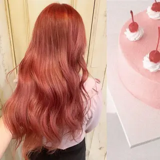 ロング レイヤー×グレージュ /ピンク🩷mioのヘアスタイル