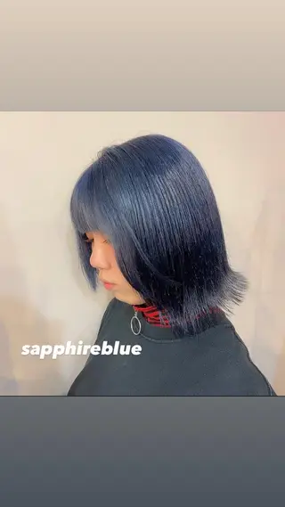 ミディアム カラー yuna/ボブカット /ハイトーンカラーのヘアスタイル