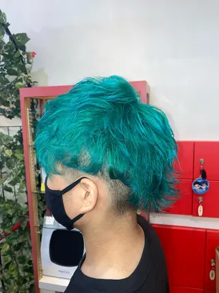 メンズ ゆぴ☾‪/推しカラー /ハイトーンのヘアスタイル