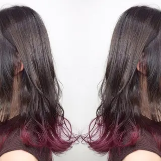 セミロング カラー 柴田 祐輔のヘアスタイル