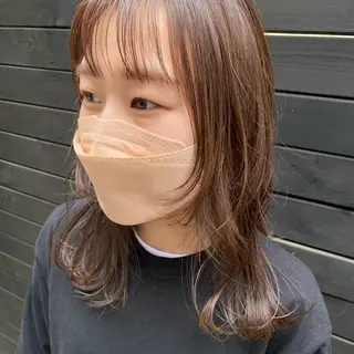 セミロング カラー 高橋 舟太郎のヘアスタイル