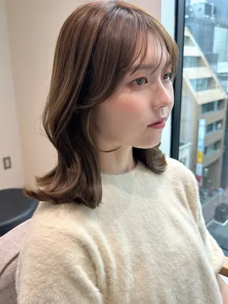 ミディアム カラー take/ショート& レイヤーカット/銀座のヘアスタイル