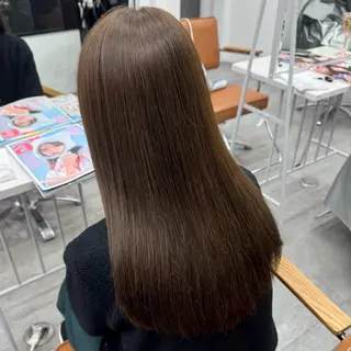 ロング カラー ヘアアレンジ ブリーチなしカラー /ベージュ/安形翔のヘアスタイル