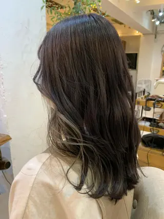 セミロング カラー 💛ハイトーン💛 りむのヘアスタイル