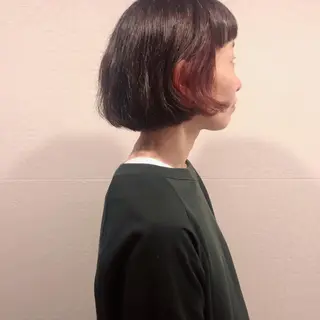ミディアム カラー 長井 美佳のヘアスタイル