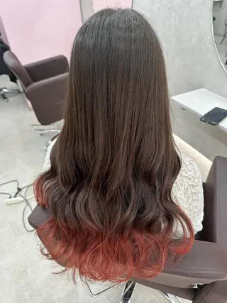 ロング カラー un eye/hai r🎀🪞山﨑愛菜のヘアスタイル