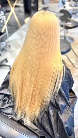 ロング カラー 大阪 梅田/ ハイトーン/エクステのヘアスタイル