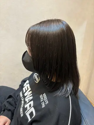 ミディアム カラー 💜N°大分💜 三浦のヘアスタイル