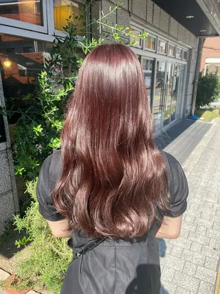 ロング カラー ナリモト ユキノのヘアスタイル