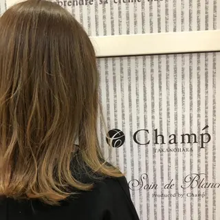 ミディアム カラー yu kiのヘアスタイル