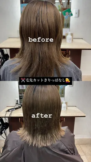 ミディアム 🪺SAKURA/ ハイトーンカラー🩶のヘアスタイル