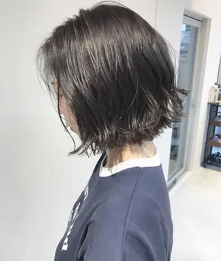 ショート カラー パーマ ヘアアレンジ ナツメダ ダイキのヘアスタイル