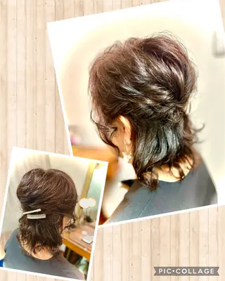 ミディアム ヘアアレンジ 橋口 由佳子のマツエク・マツパデザイン