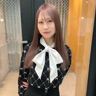 ロング カラー MEI🎀つやカラー 🎀レイヤー🎀渋谷のヘアスタイル