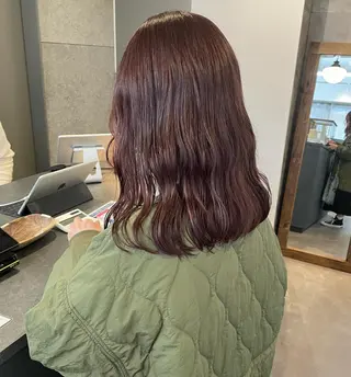 セミロング カラー 原 菜帆のヘアスタイル