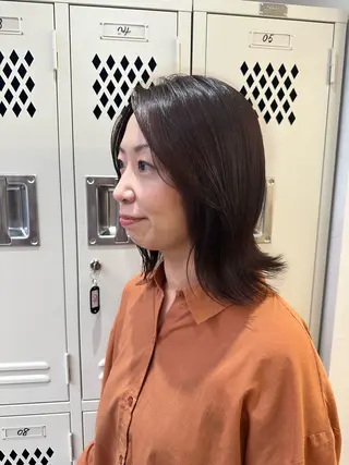 セミロング カラー 髪質改善/レイヤー/ 艶髪🎀ayaneのヘアスタイル