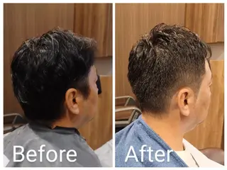 メンズ ショート BARBER 　STAG所属・BARBERSTAG 上拂恭平のヘアスタイル